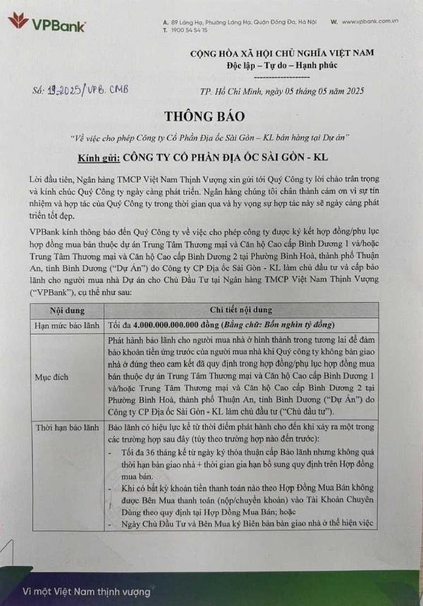 Bảo lãnh mua nhà dự án La Pura