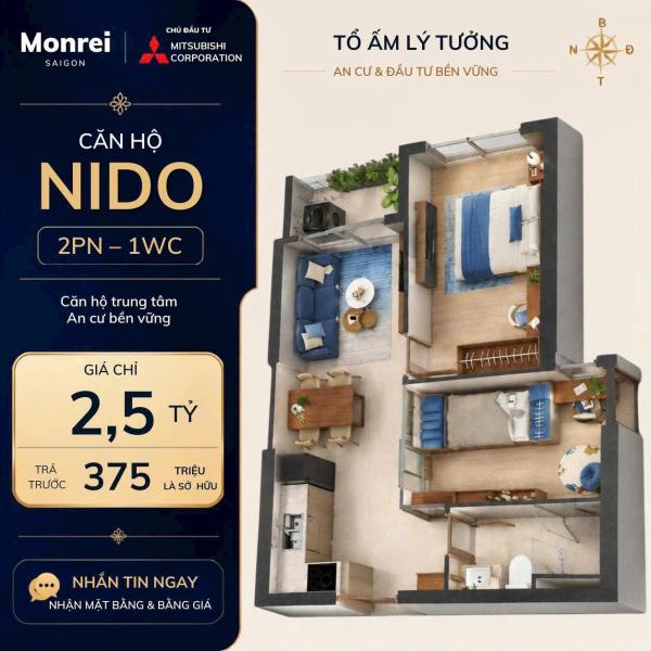 Căn Hộ Monrei Saigon Tung Chính Sách: Thanh Toán 15%, Tặng Nửa Cây Vàng