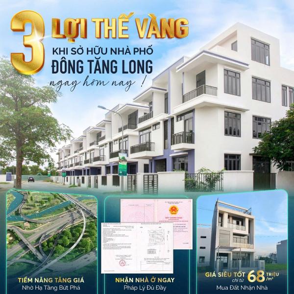 Lợi thế vàng khi sở hữu nhà phố Đông Tăng Long