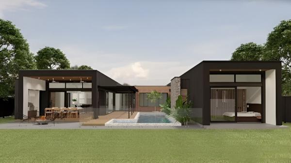 Tạo sự kết nối và hài hòa năng lượng cho phong thủy nhà hình chữ U