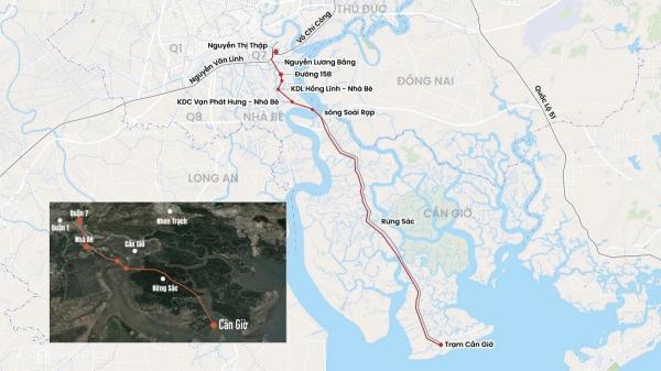 TP HCM dự kiến thu hồi 325 ha đất làm metro nối Cần Giờ