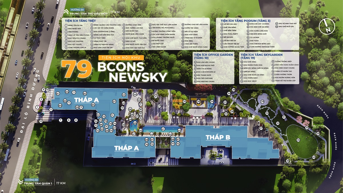 79 Tiện ích Bcons NewSky 79 Tiện ích Bcons NewSky