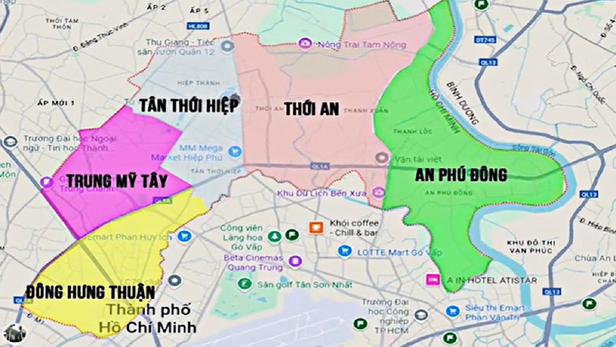 Quận 12 sau sáp nhập