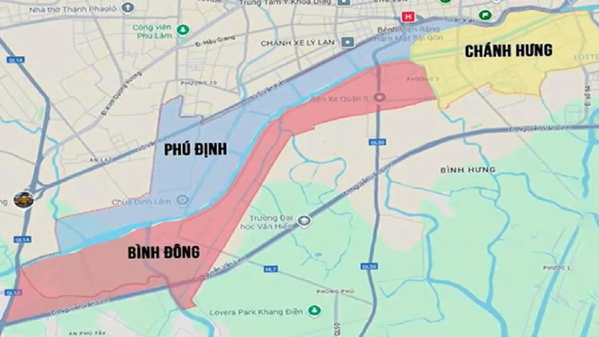 Quận 8 sau sáp nhập