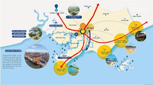 Bản đồ kết nối giao thông Bà Rịa - Vũng Tàu