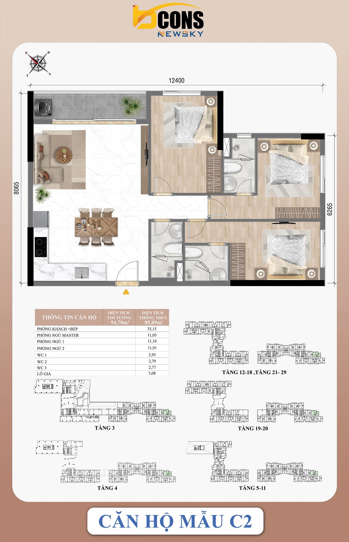 Thiết kế C2 Bcons New Sky