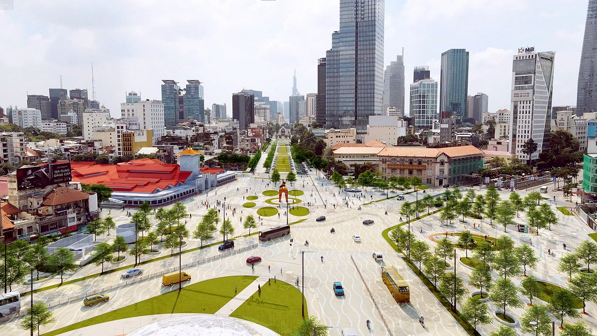 Phối cảnh Chợ Bến Thành