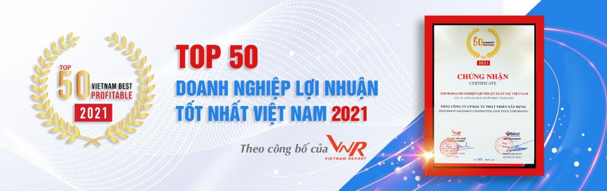 Giải thưởng Dic Chủ đầu tư Chí Linh Center Vũng Tàu Top 50