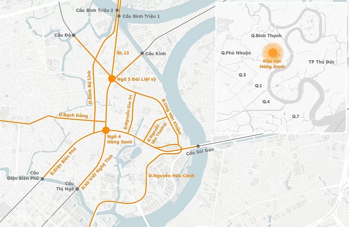 Hàng Xanh - Cầu Bình Triệu