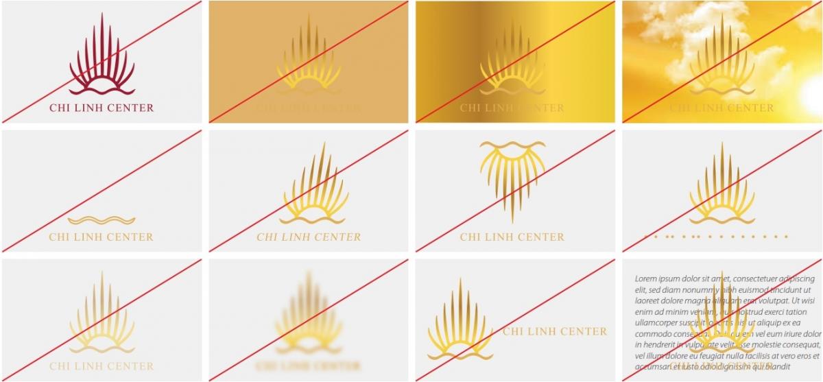 Logo Chí Linh Center sai quy cách
