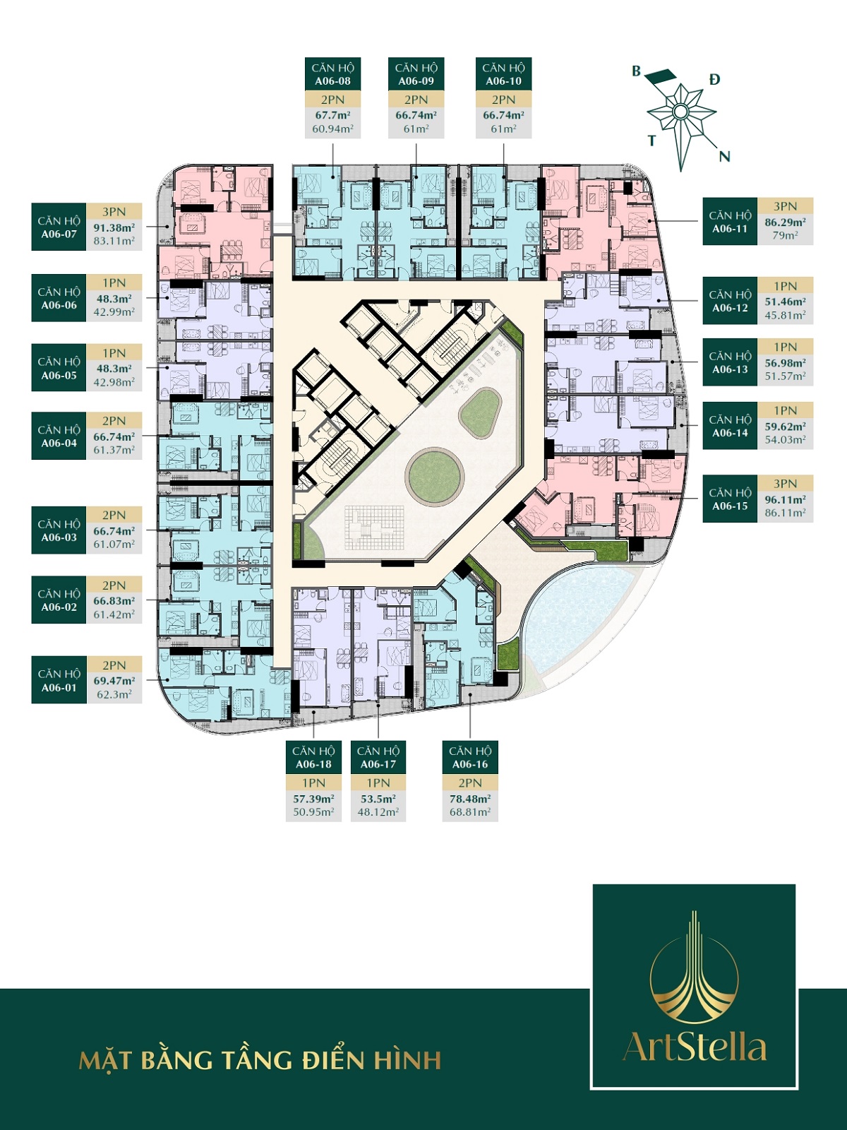 Mặt bằng Art Stella