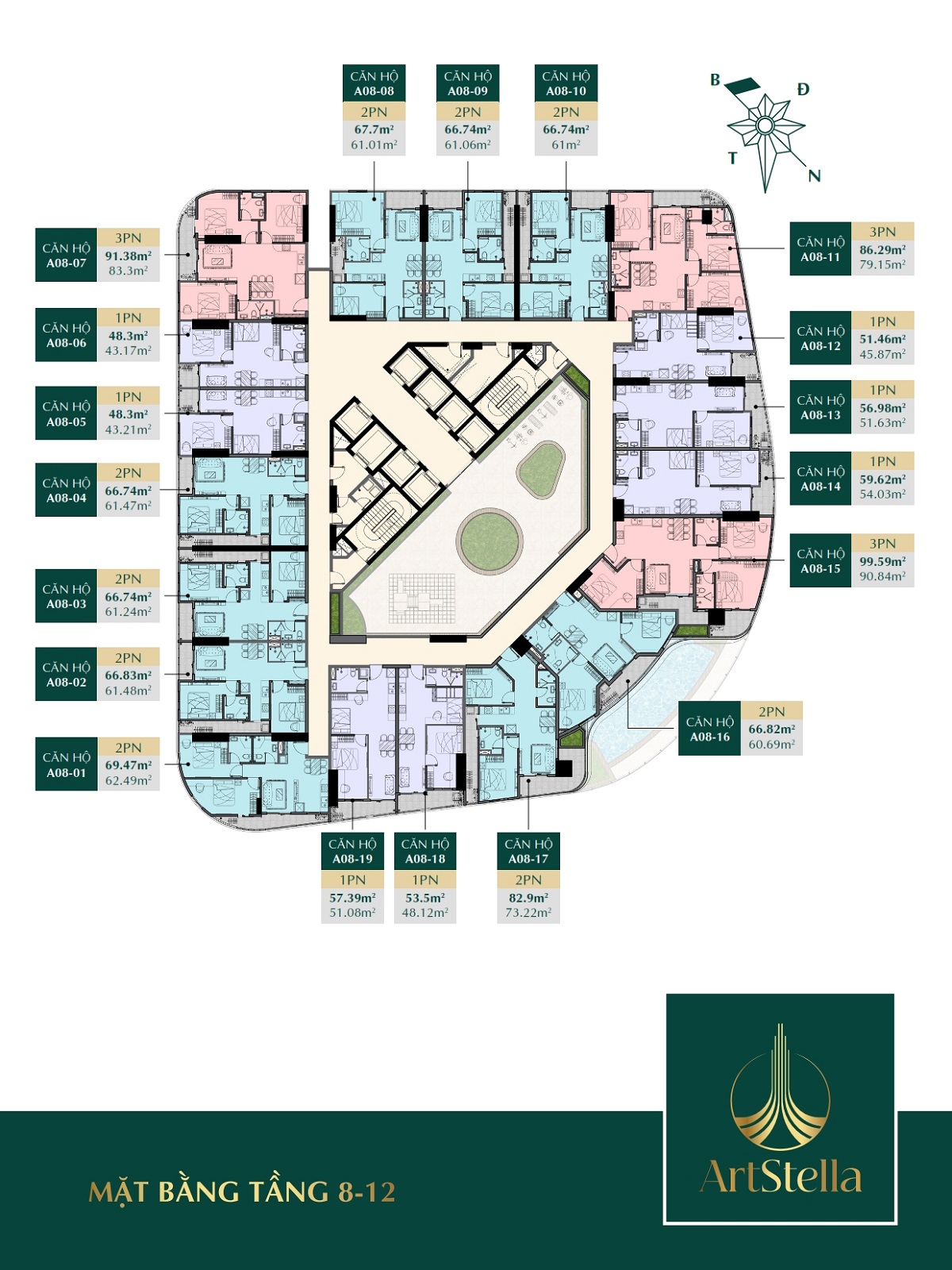 Mặt bằng Art Stella