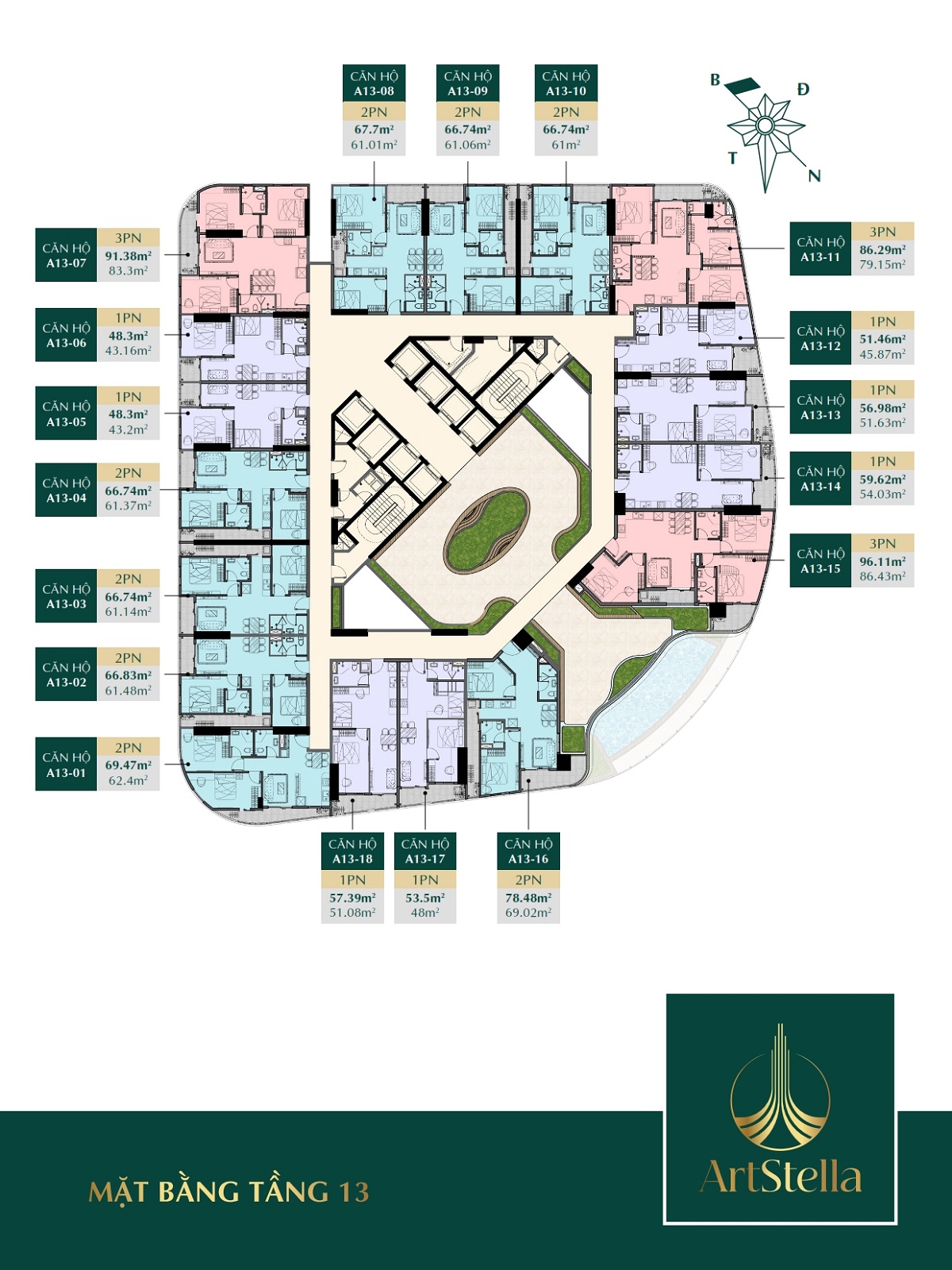 Mặt bằng Art Stella