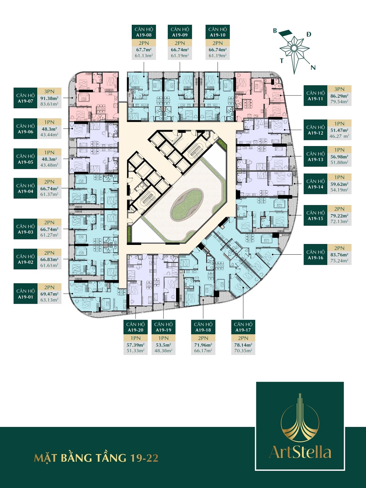 Mặt bằng Art Stella