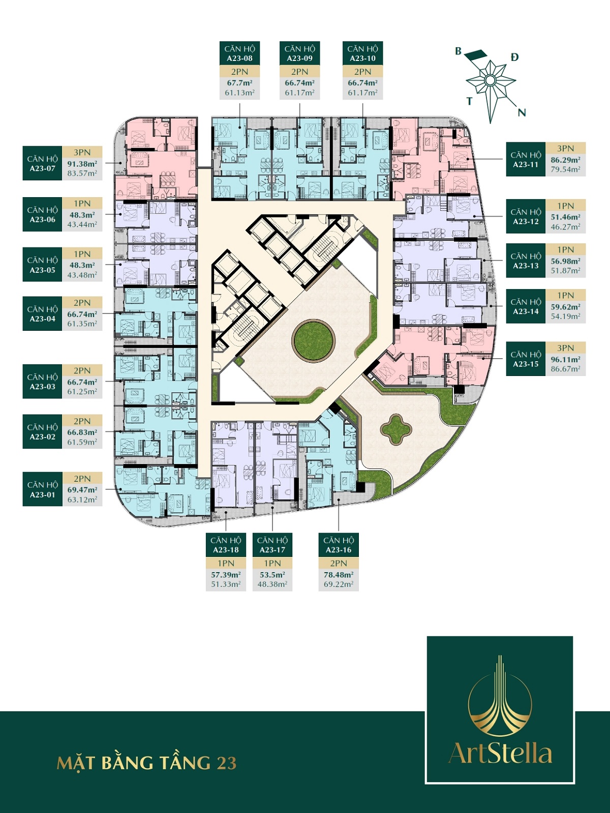 Mặt bằng Art Stella