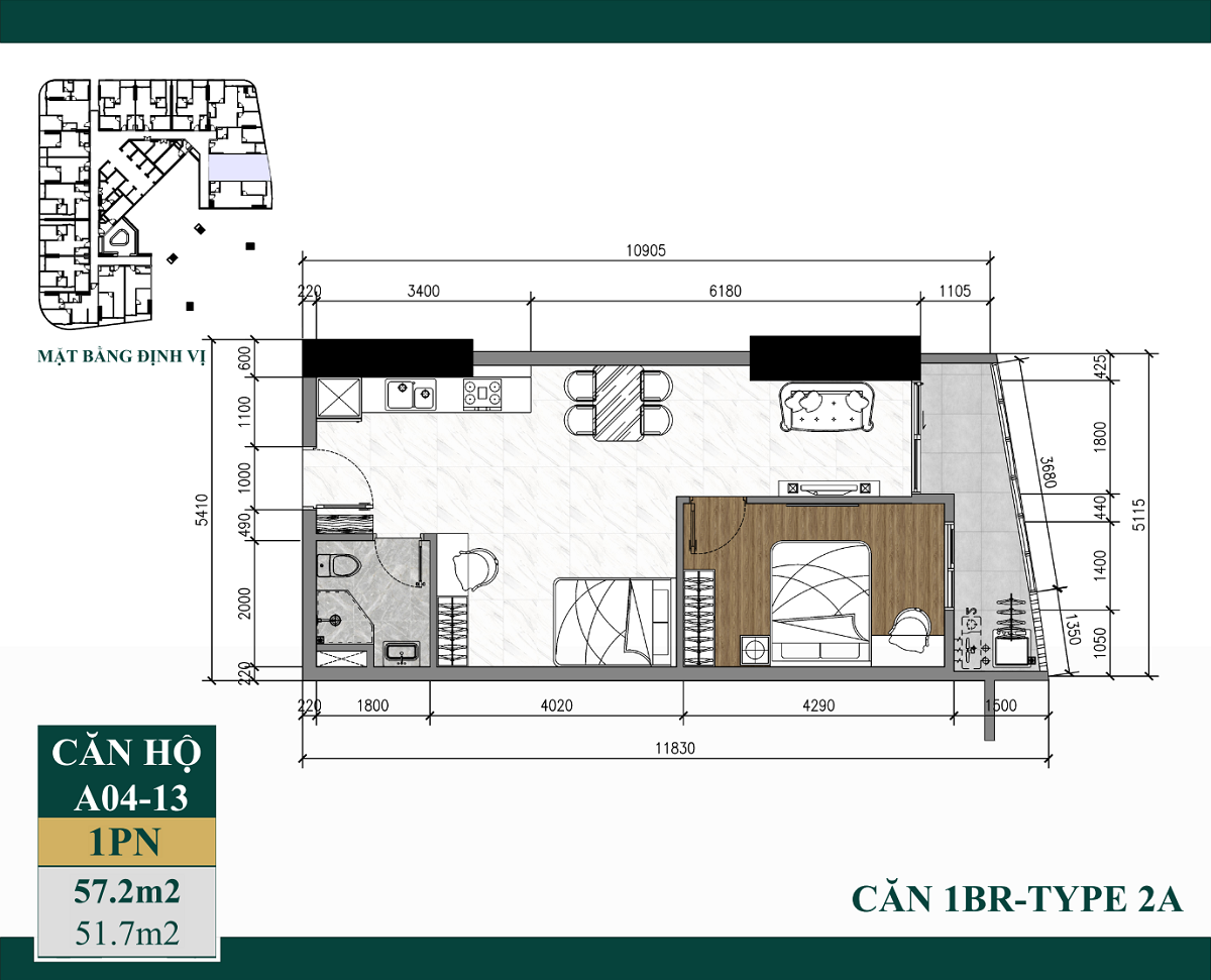 Mặt bằng căn hộ Art Stella