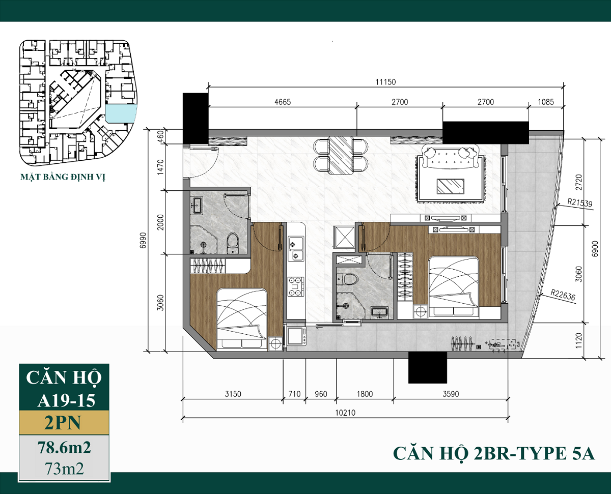 Mặt bằng căn hộ Art Stella