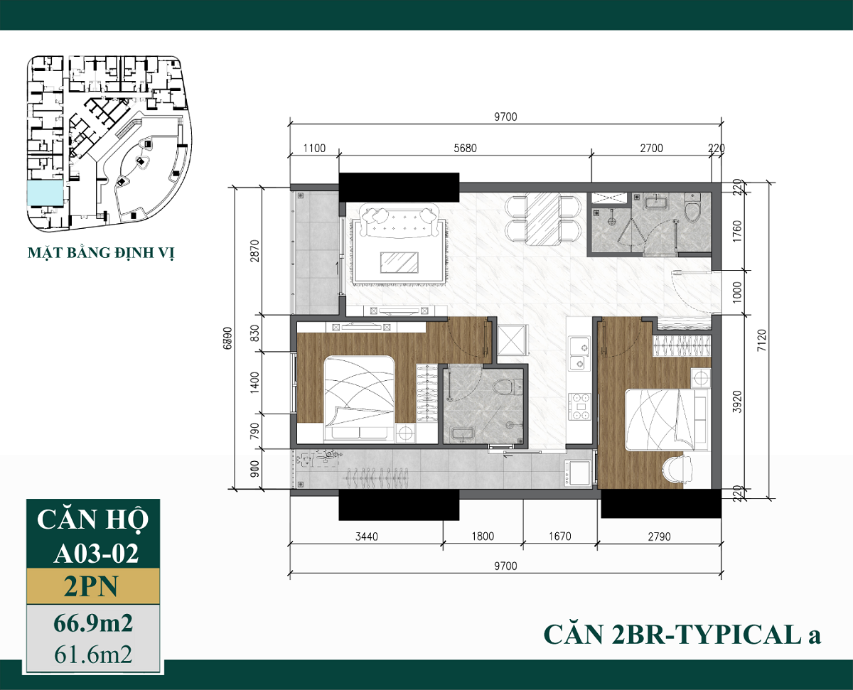 Mặt bằng căn hộ Art Stella