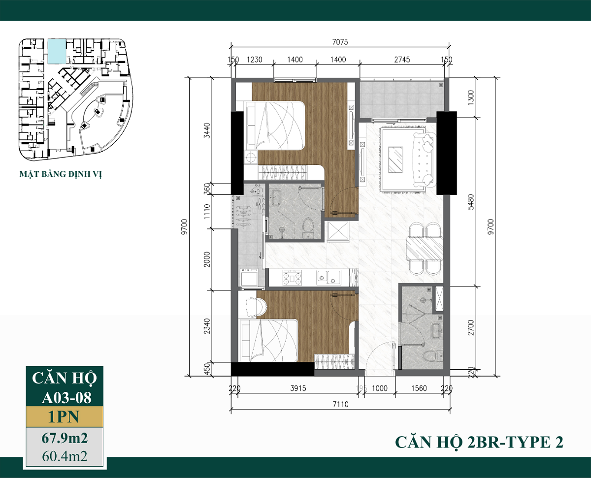Mặt bằng căn hộ Art Stella