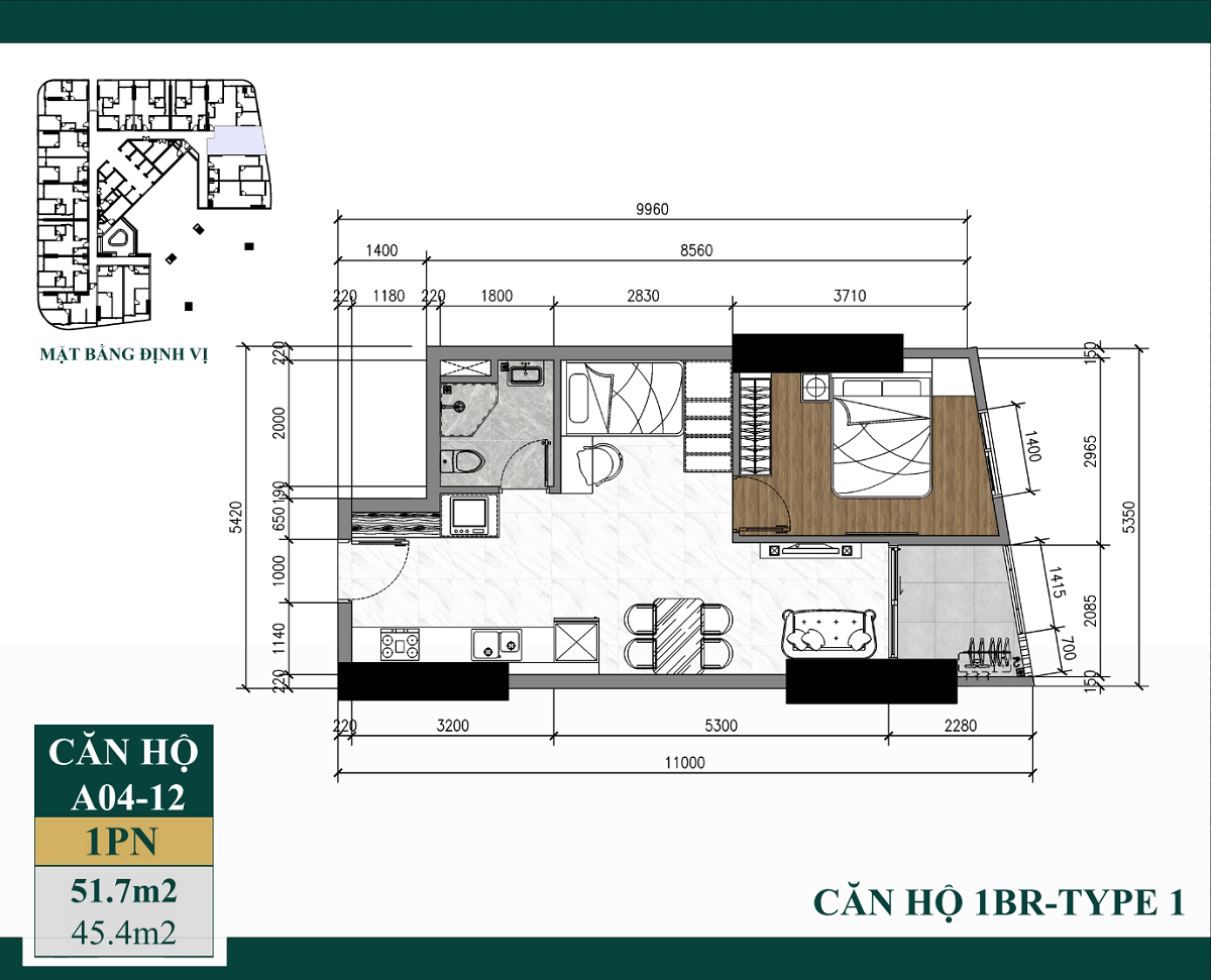 Mặt bằng căn hộ Art Stella