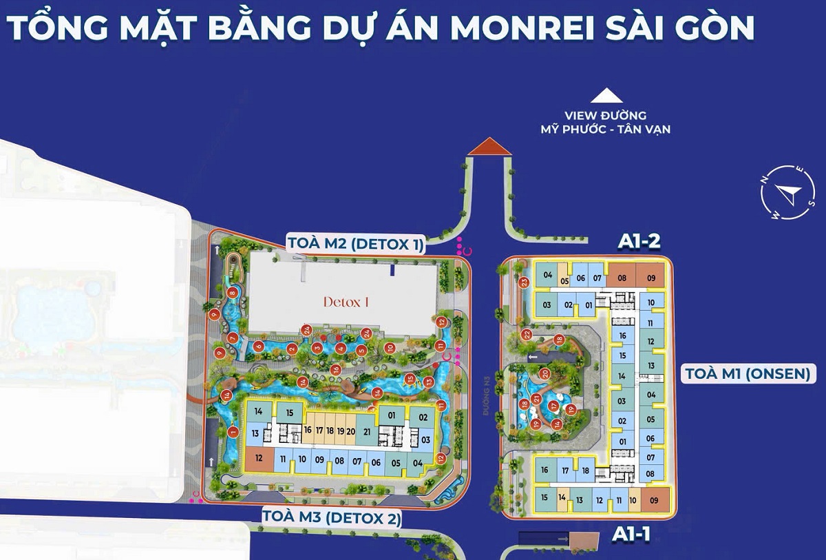 mặt bằng tổng thể căn hộ Monrei SaiGon