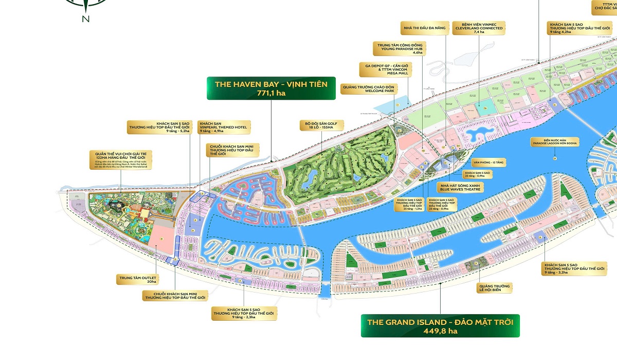 Mặt bằng phân khu A Vinhomes Cần Giờ