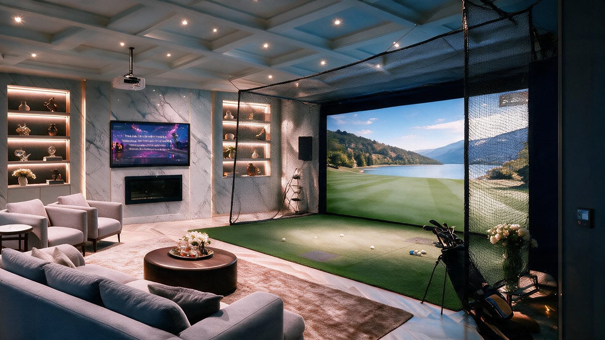 Phòng tập Golf 3D thượng lưu tại Serena Riverside
