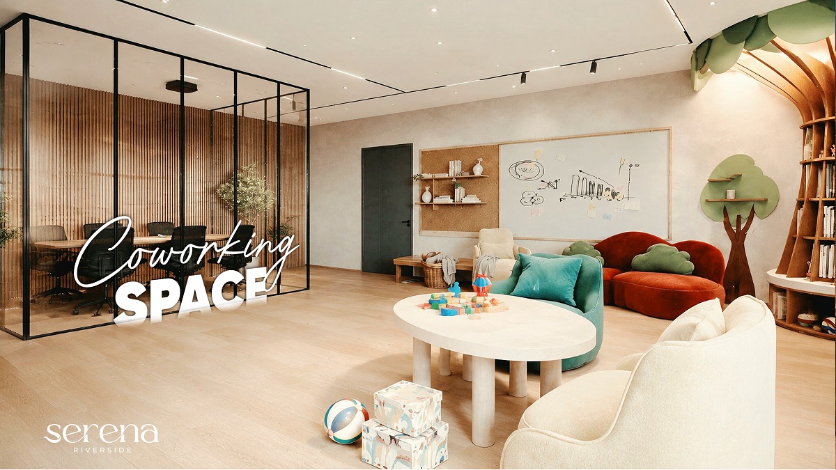 Khu vực Coworking Space tiện nghi tại Serena