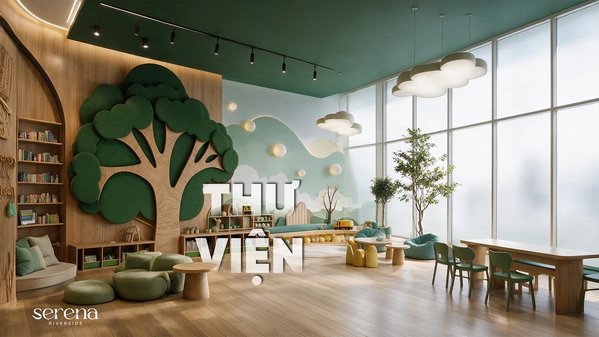 Khu vực Thư viện và không gian đọc sách yên tĩnh