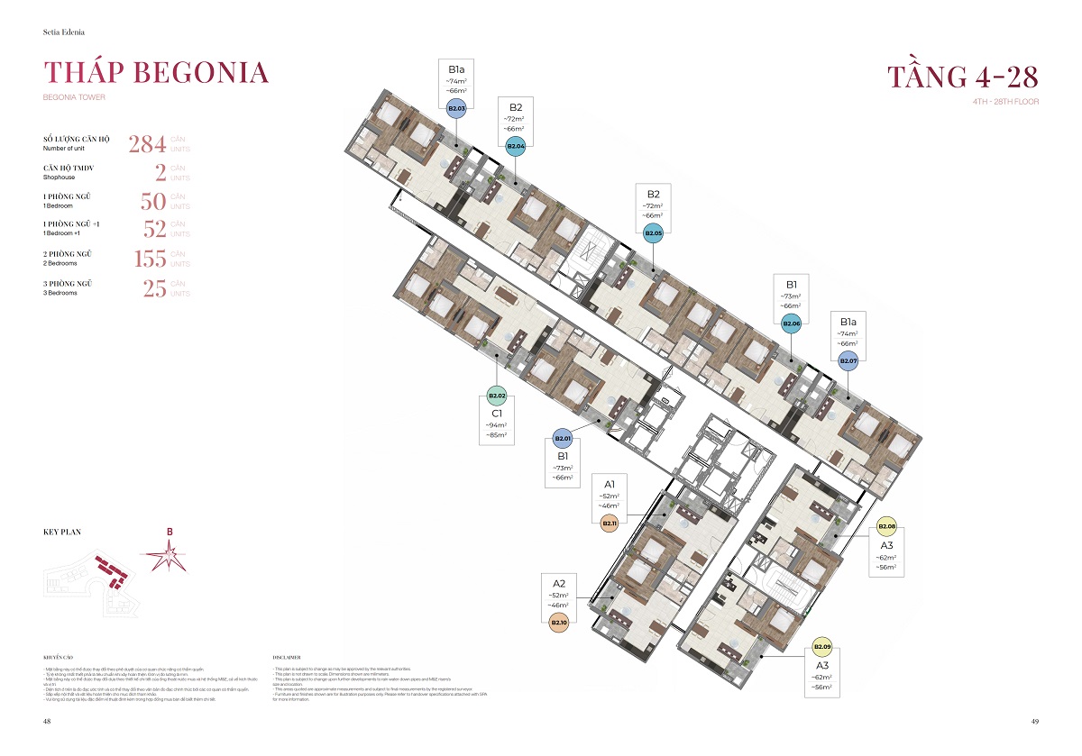 Căn hộ 1 PN The Gió Riverside