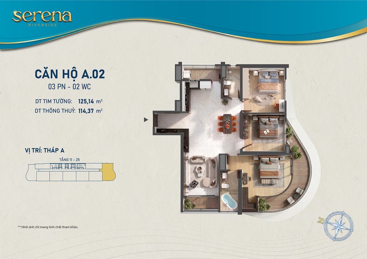 Thiết kế chi tiết Căn hộ A-11-02