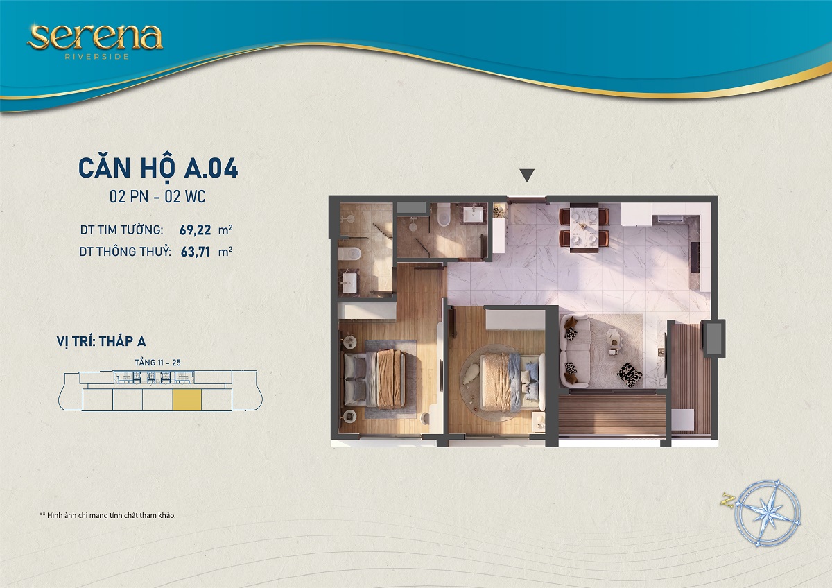 Thiết kế chi tiết Căn hộ A-11-04
