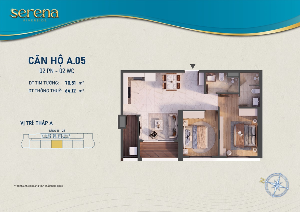 Thiết kế chi tiết Căn hộ A-11-05