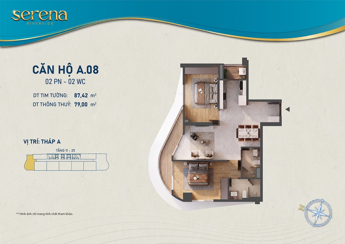 Thiết kế chi tiết Căn hộ A-11-08