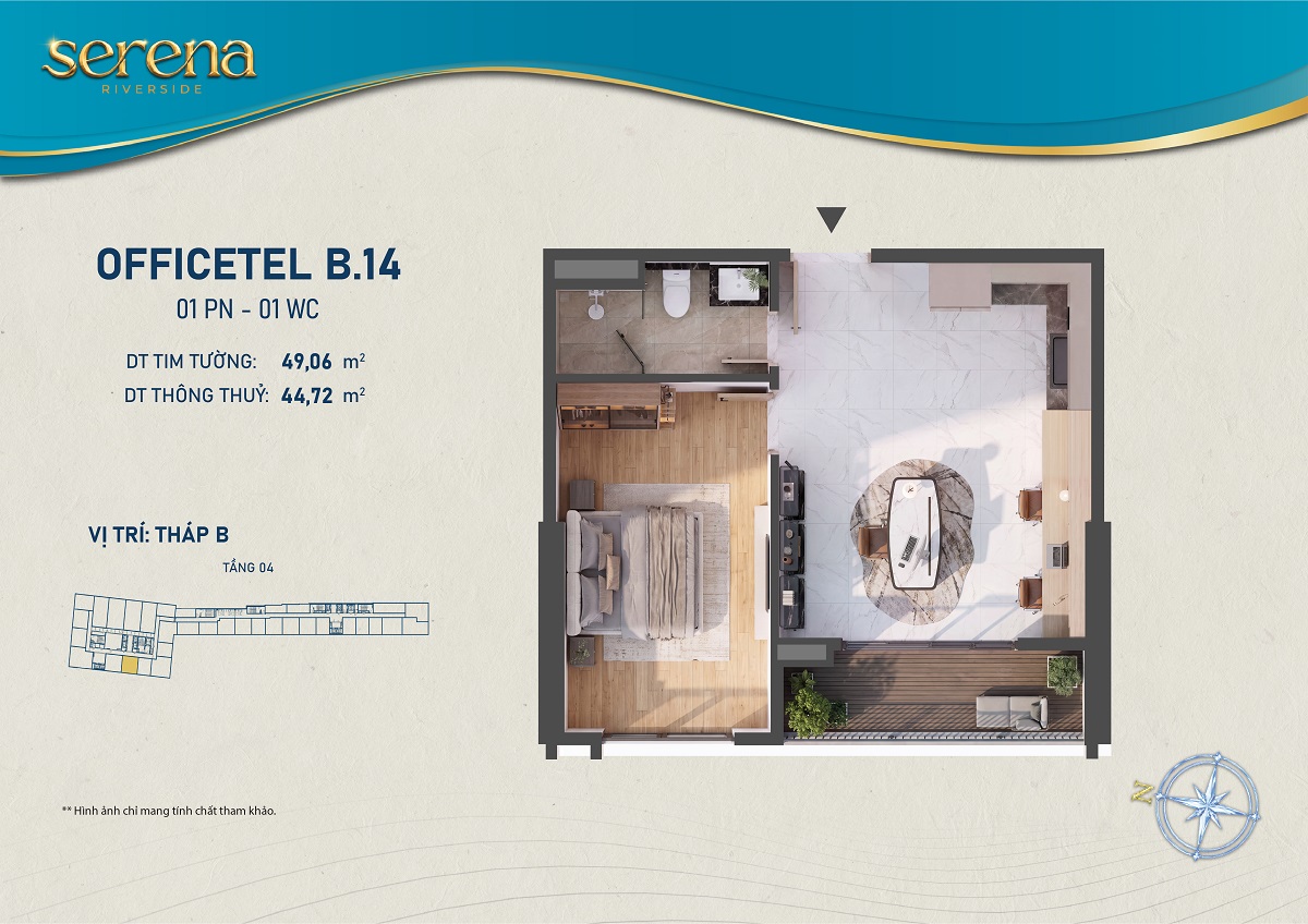 Thiết kế chi tiết Căn hộ b-4-14