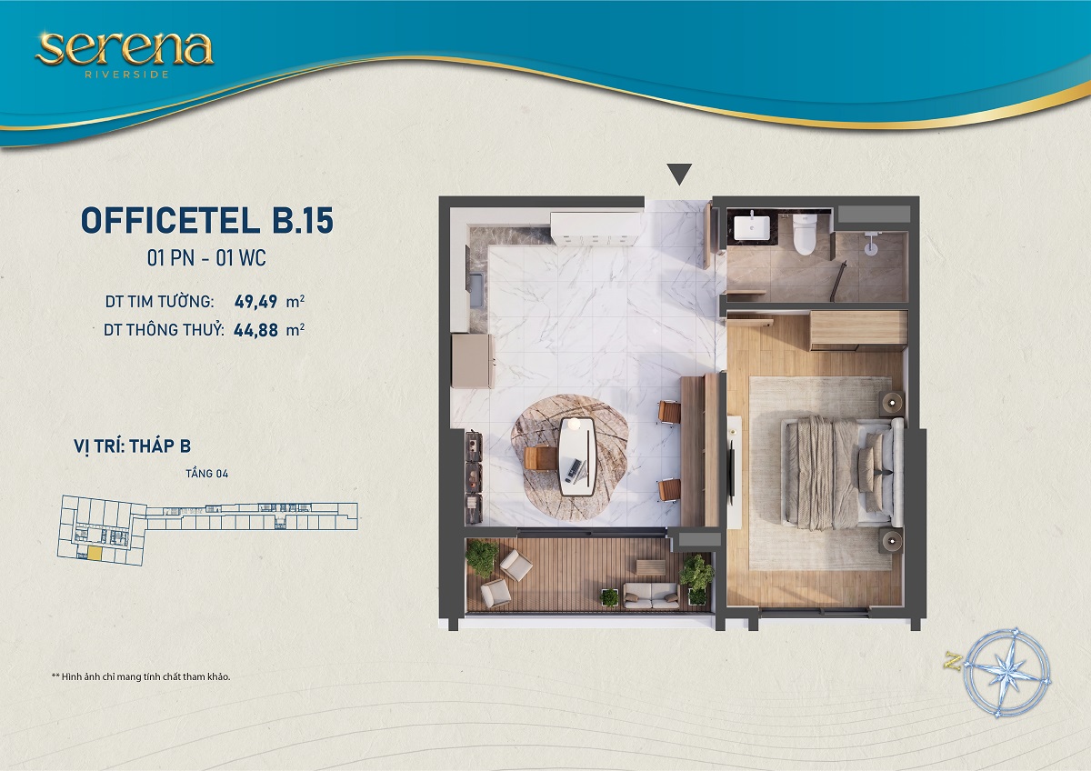 Thiết kế chi tiết Căn hộ b-4-15