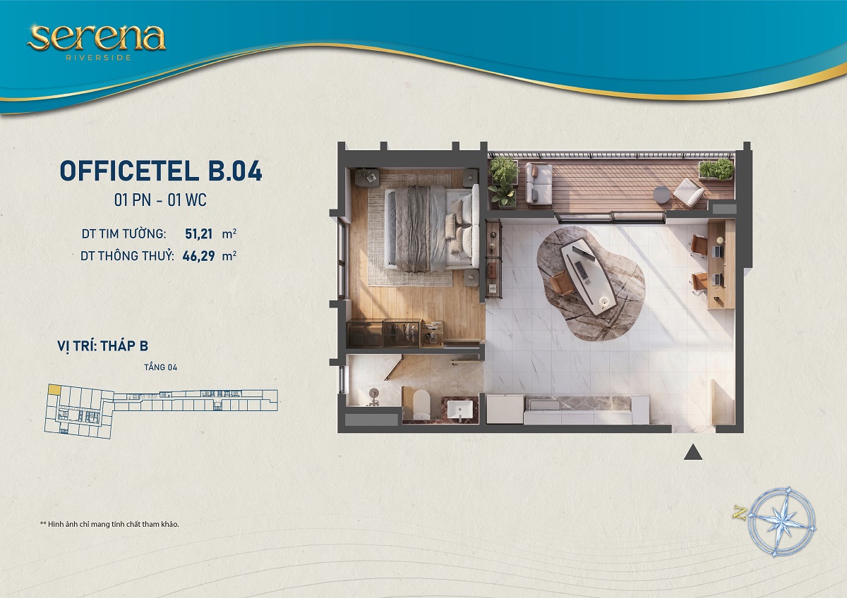 Thiết kế chi tiết Căn hộ b-4-4