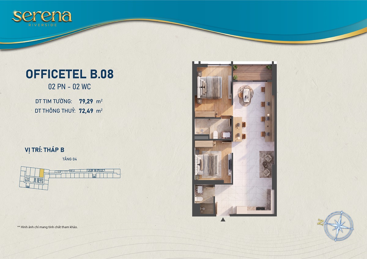 Thiết kế chi tiết Căn hộ b-4-8