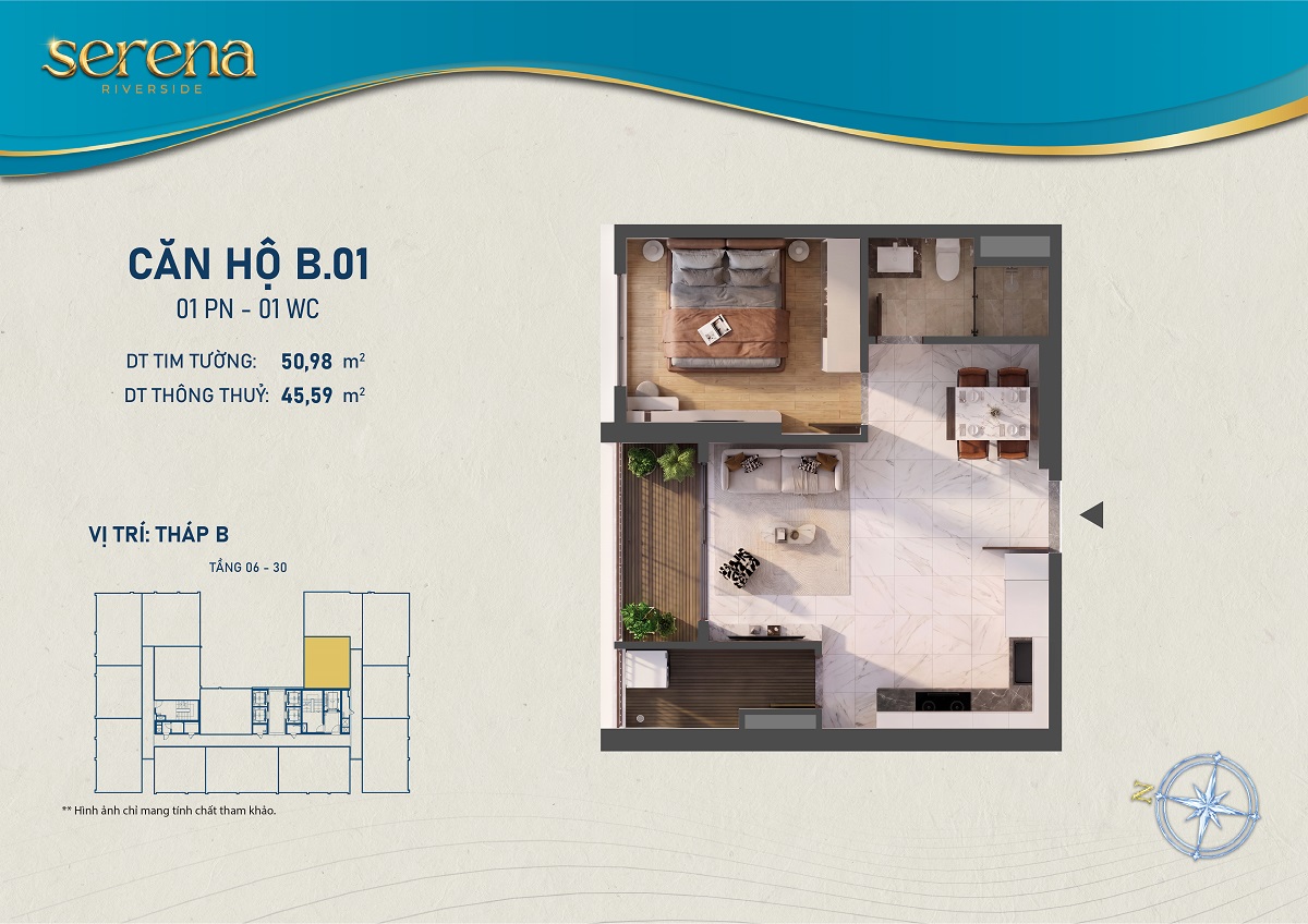 Thiết kế chi tiết Căn hộ b-6-1