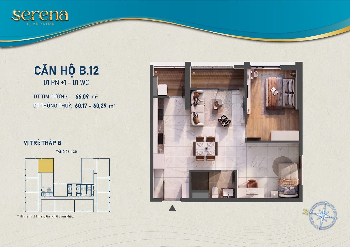 Thiết kế chi tiết Căn hộ b-6-12