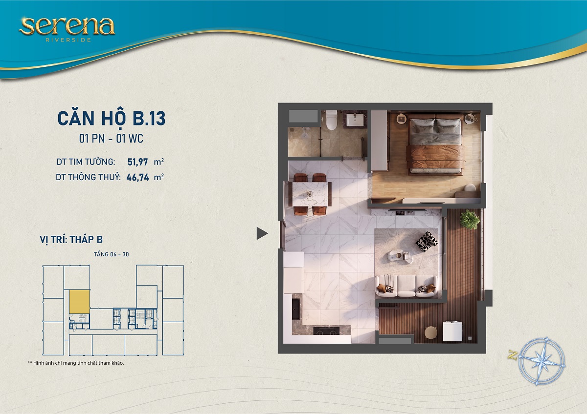 Thiết kế chi tiết Căn hộ b-6-13