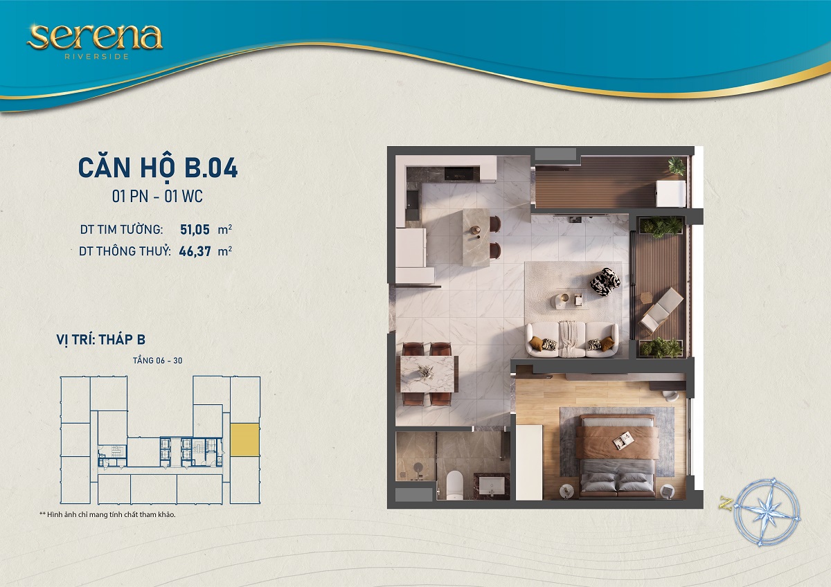 Thiết kế chi tiết Căn hộ b-6-4