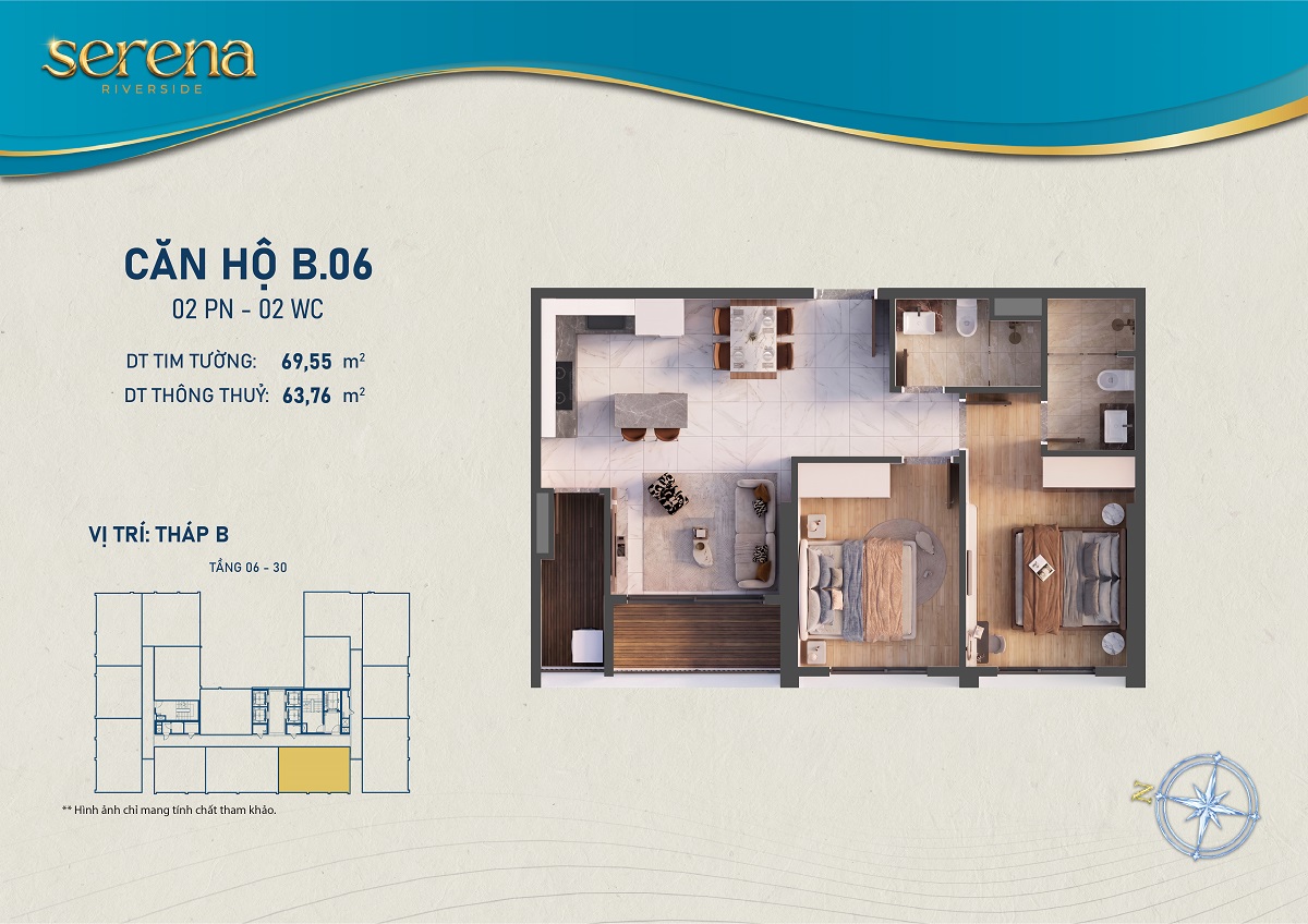Thiết kế chi tiết Căn hộ b-6-6