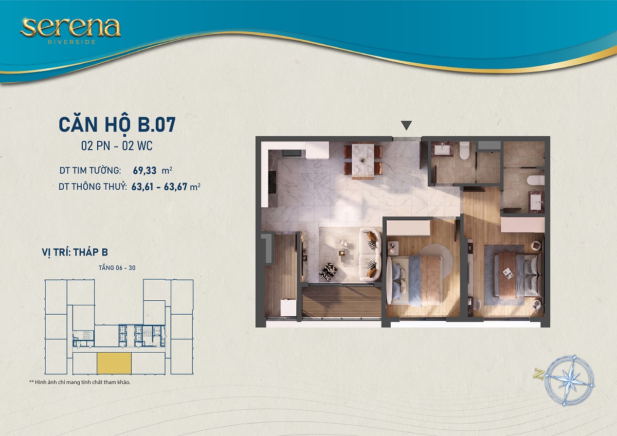 Thiết kế chi tiết Căn hộ b-6-7
