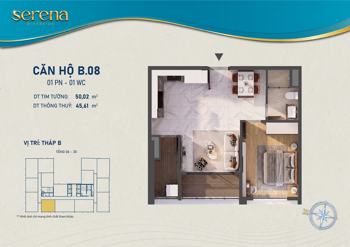 Thiết kế chi tiết Căn hộ b-6-8