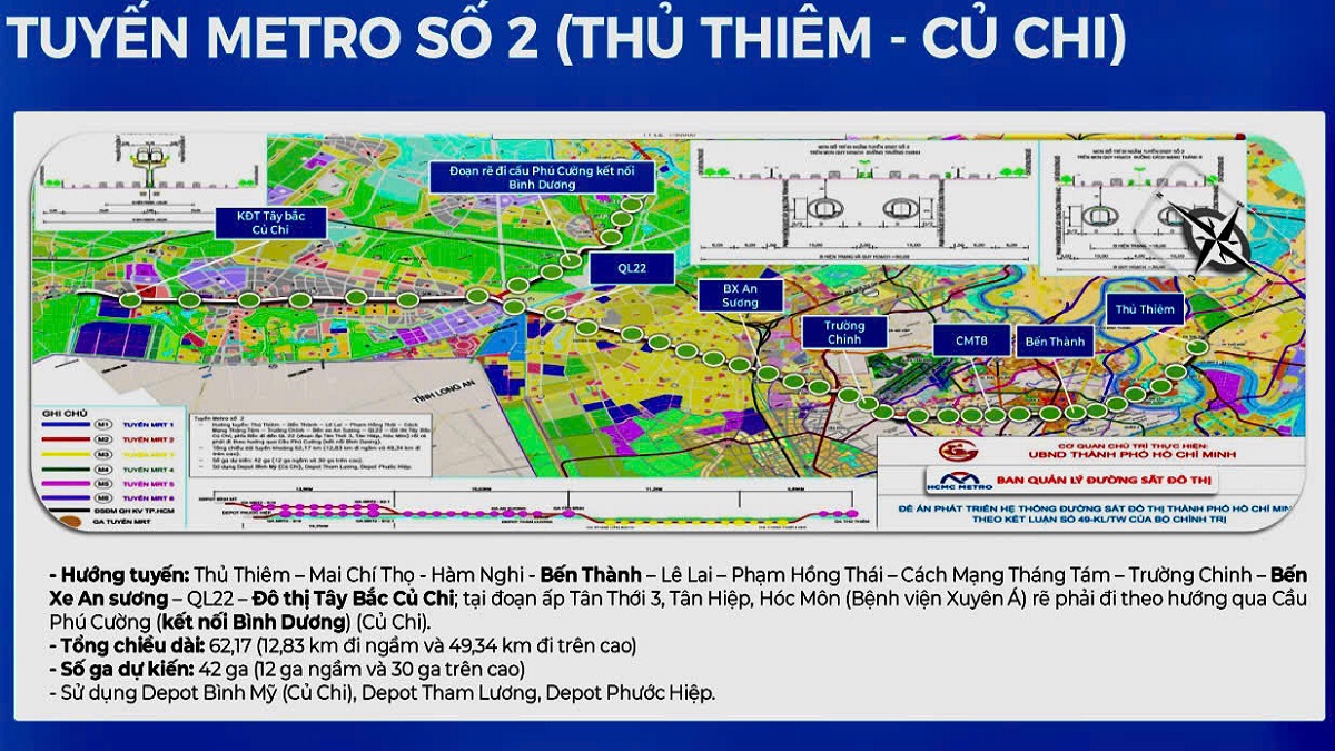 Tuyến Metro Thủ Thiêm - Củ Chi