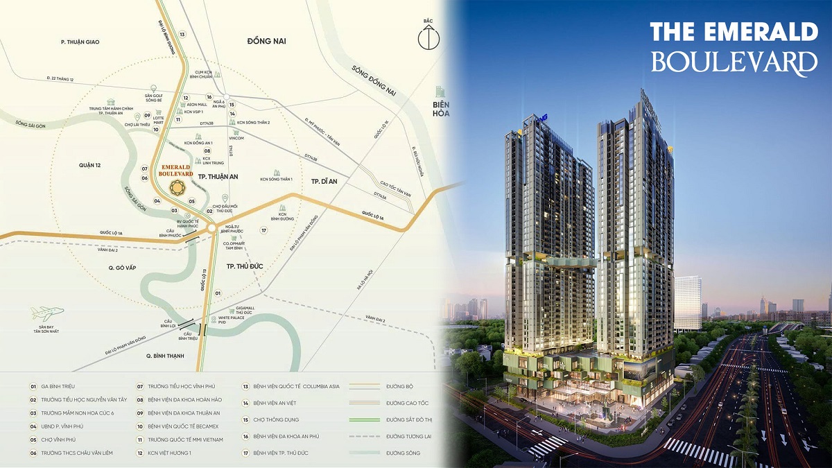 Vị trí Emerald Boulevard