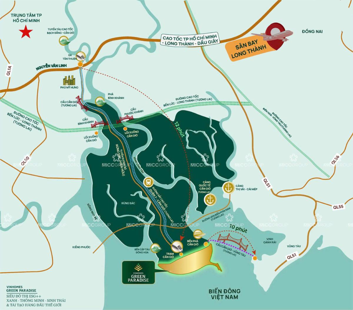 Vị trí Vinhomes Cần Giờ