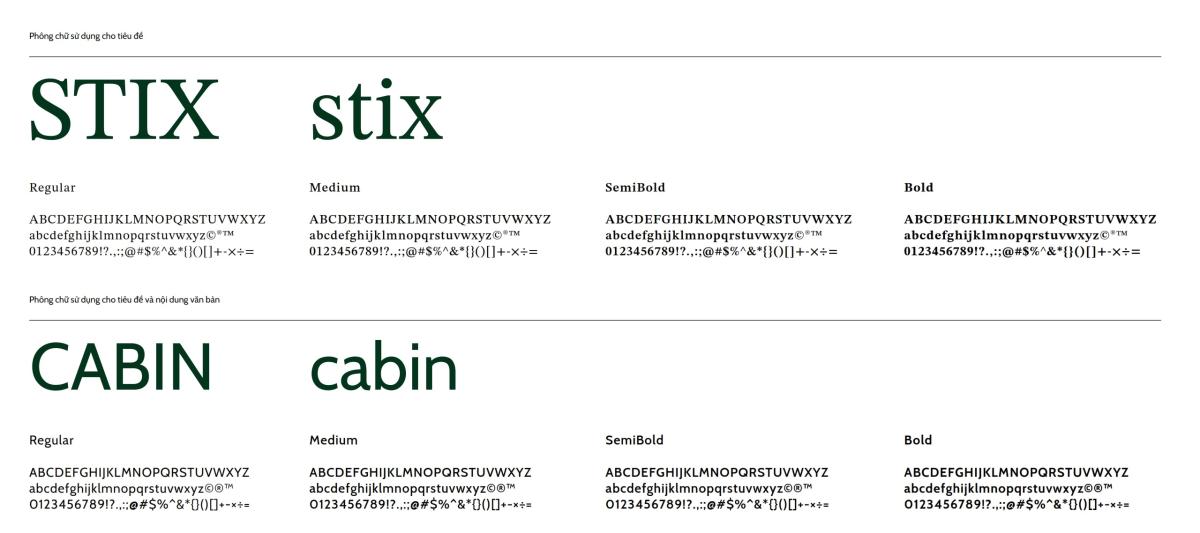 Font Chữ Vihomes Green Paradise