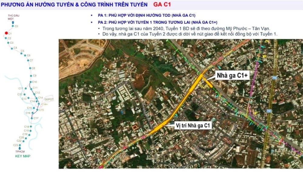 Nhà Ga C1 tuyến metro Thủ Dầu Một - Tao Đàn
